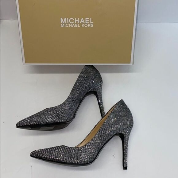 NWB MICHAEL kors silver pump shoes - Picture 7 of 7